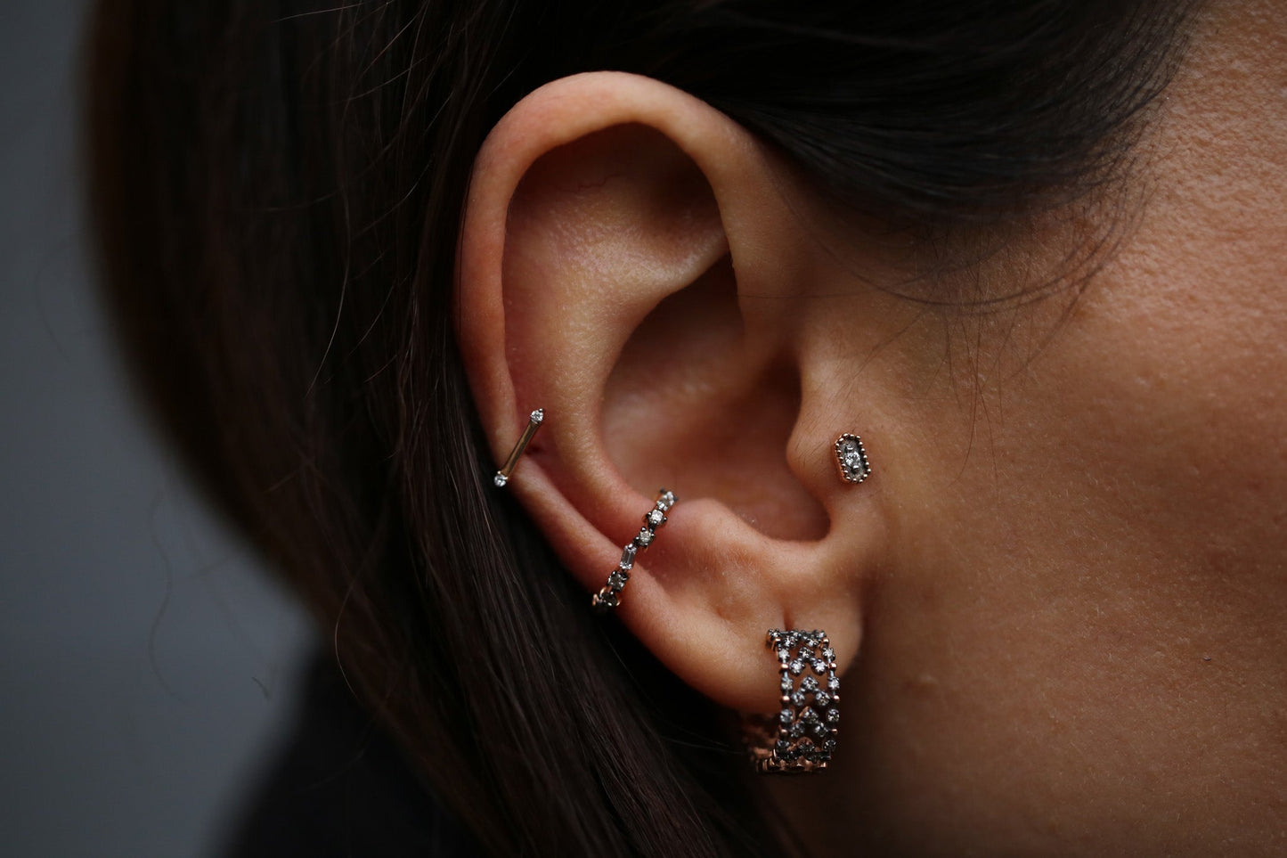 Loure Shine Brown Earrings