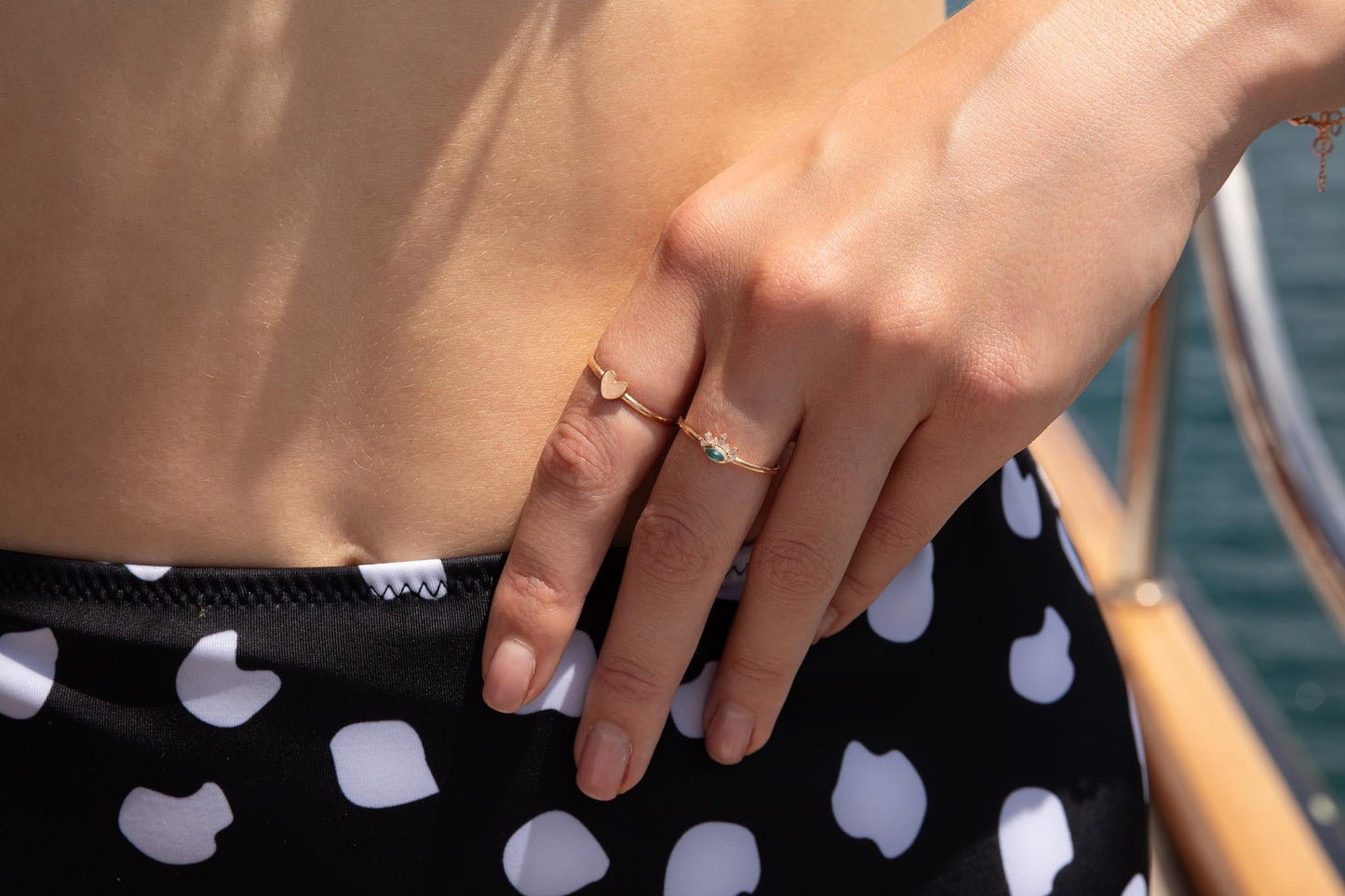 Mini Mavi Ay Ring