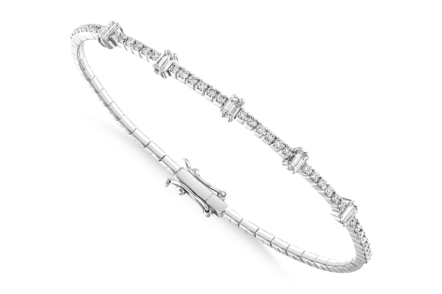 Round Cut Bangle