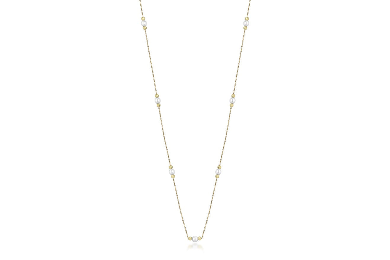 Seven & Eleven Pearl Necklace