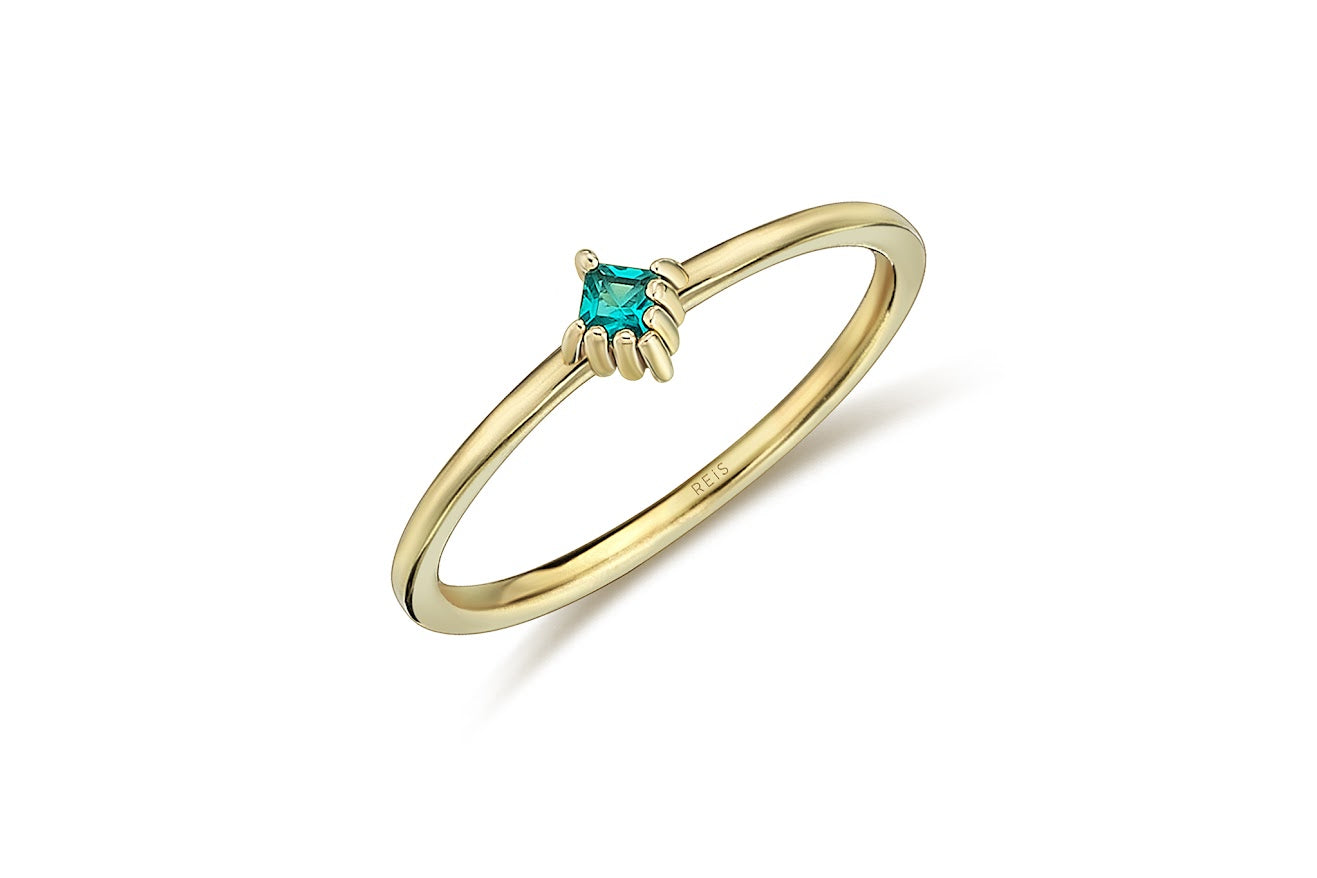 Blue Cube Ring