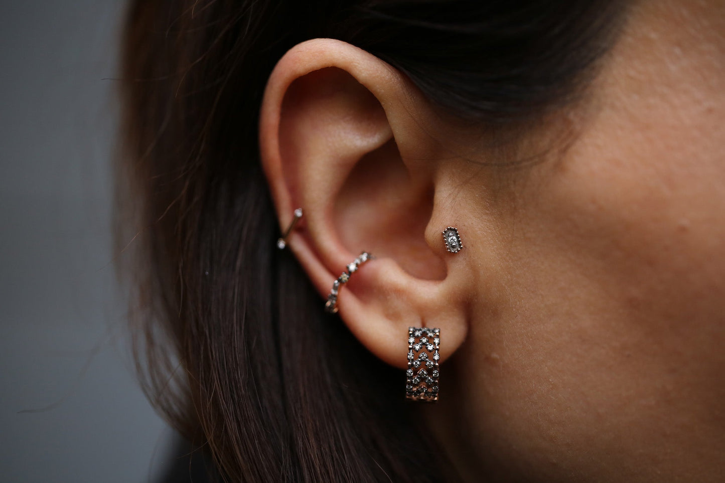 Loure Shine Brown Earrings