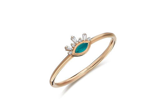 Mini Mavi Ay Ring