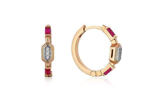Ruby Glow Earrings