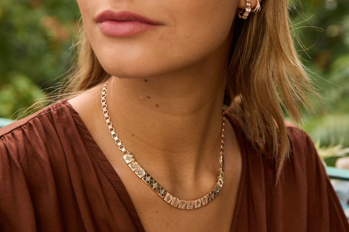 Octagon Necklace