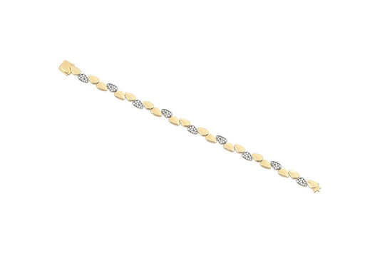 Path and Track Bracelet White