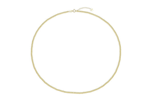Seven & Eleven Gold Bead Necklace