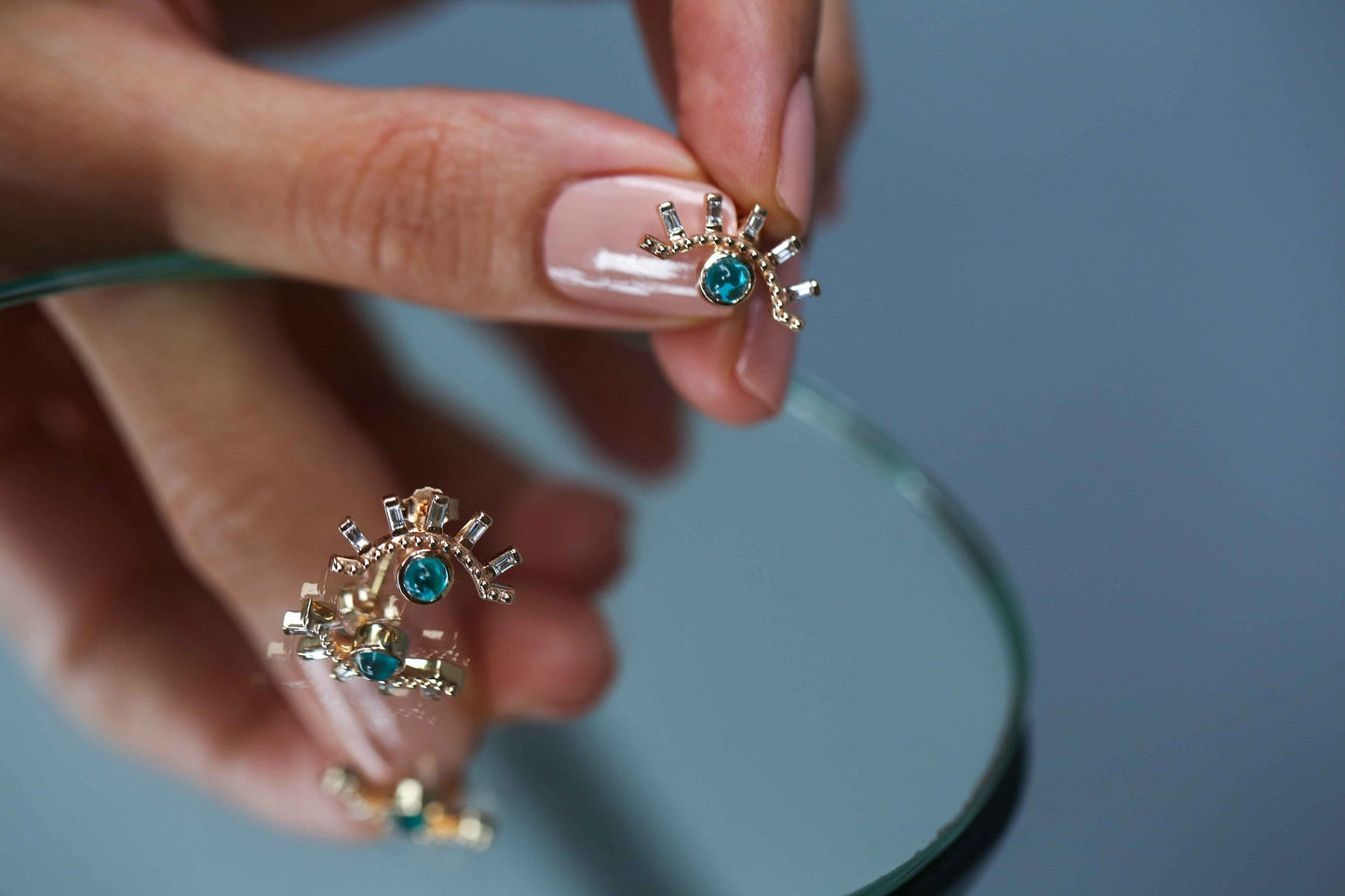 Mavi Ay Earrings