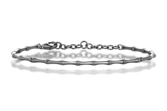 Bone Silver Bangle