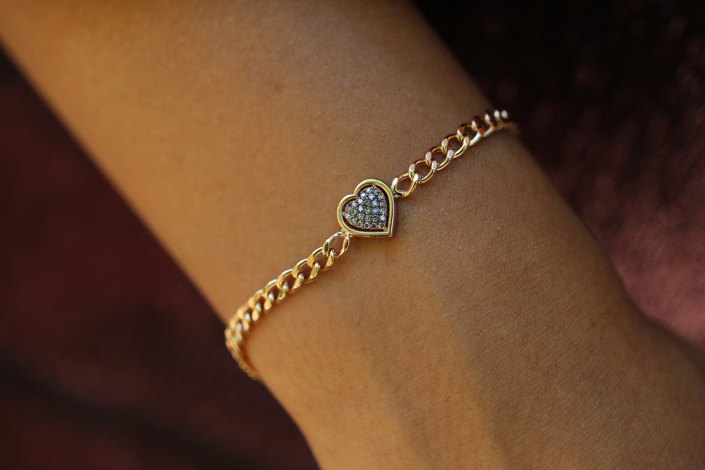 Heart Chain Brown