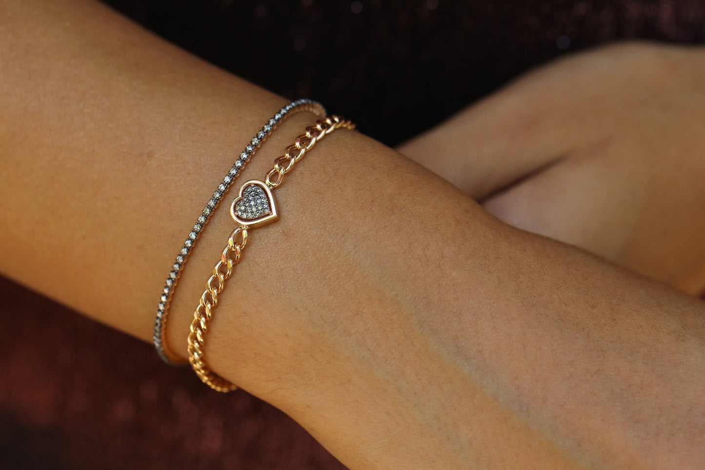Heart Chain Brown