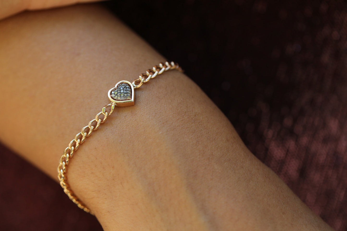 Heart Chain Brown