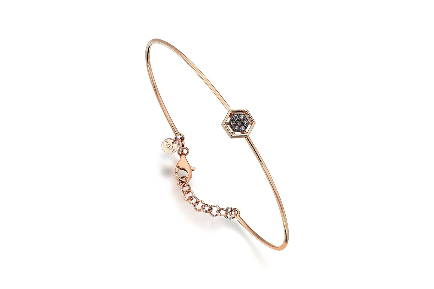 Hexa Brown Bangle