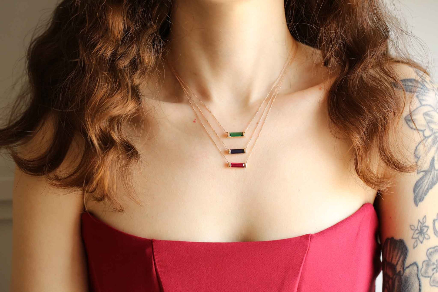 Safir Line Kolye